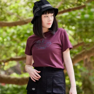 【JEEP】女裝 品牌LOGO刺繡短袖T恤(粉色) 歷史價格詳細信息