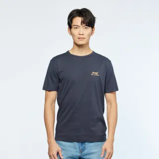 【JEEP】男裝 簡約品牌LOGO刷毛長袖大學T(黑色) 歷史價格詳細信息