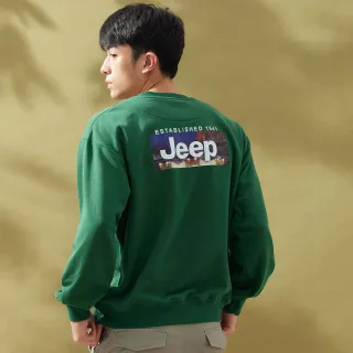 【JEEP】男裝 率性吉普車寬版長袖T恤(白色) 歷史價格詳細信息