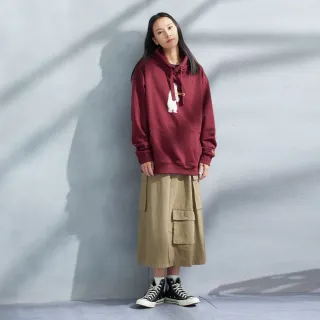 卡其色工裝裙女韓版高腰復古寬松中長款百搭開叉半身裙467 歷史價格詳細信息