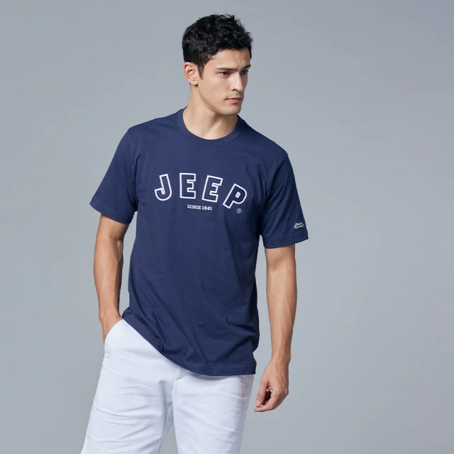 【JEEP】男裝 品牌LOGO星星圖騰短袖T恤(深灰) 歷史價格詳細信息