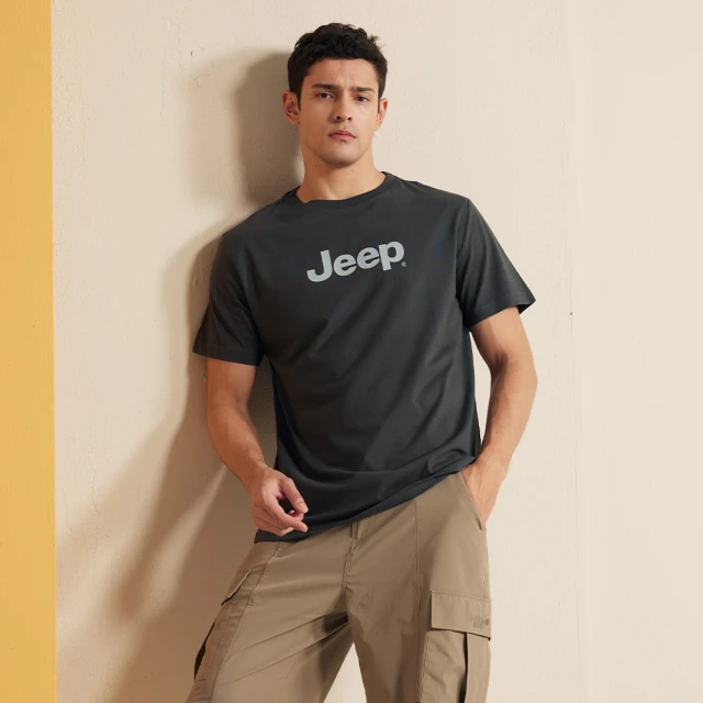 【JEEP】男裝 經典品牌純棉短袖T恤(綠色) 歷史價格詳細信息