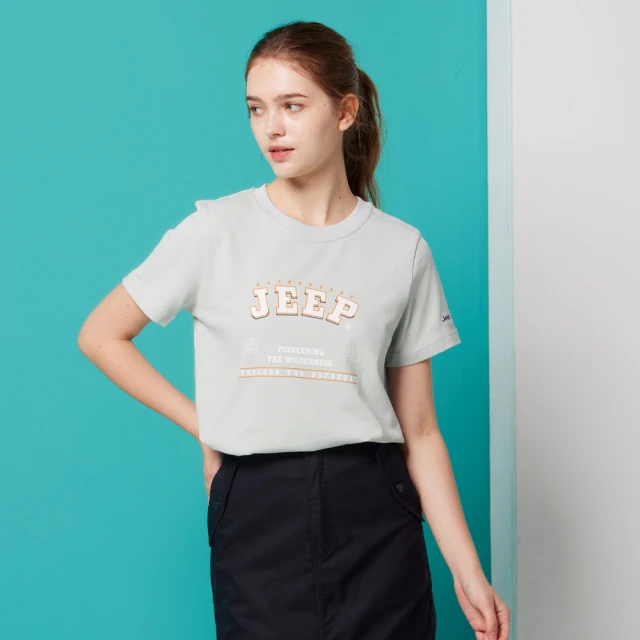 【JEEP】女裝 品牌LOGO刺繡短袖T恤(粉色) 歷史價格詳細信息