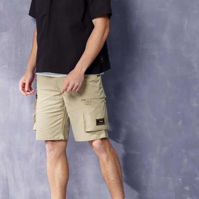 【JEEP】男裝  COOL MAX亨利領口袋短袖POLO衫(卡其) 歷史價格詳細信息
