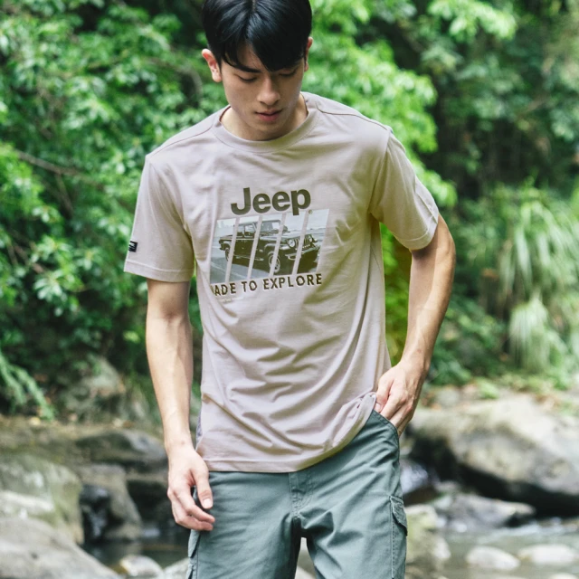 【JEEP】吉普鴨純棉短袖T恤 男女適穿(白色) 歷史價格詳細信息
