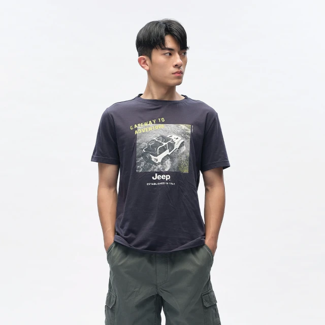 【JEEP】吉普鴨純棉短袖T恤 男女適穿(白色) 歷史價格詳細信息