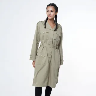 【JEEP】女裝 軍風休閒連帽背心式洋裝(綠色) 歷史價格詳細信息