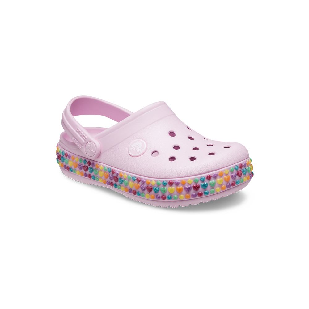 Crocs 童鞋 Crocband Gem Band Clog 芭蕾粉 寶石 女孩 洞洞鞋 ACS 2076076GD 歷史價格詳細信息