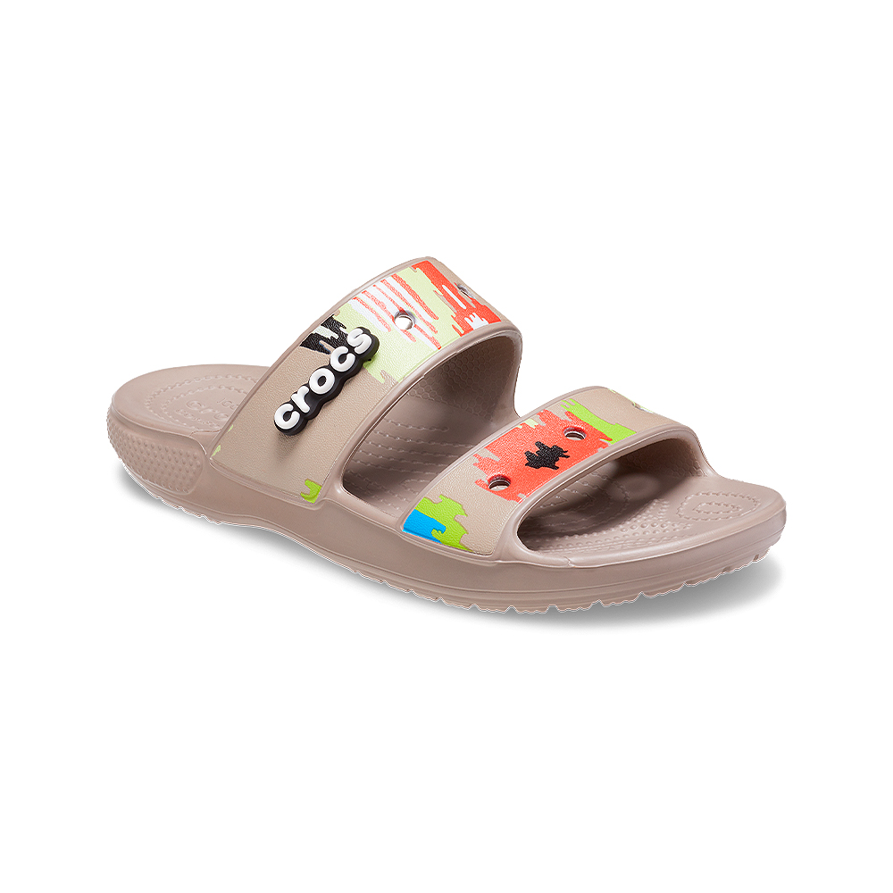 【Crocs】中性鞋 經典雙帶拖鞋(206761-100) 歷史價格詳細信息