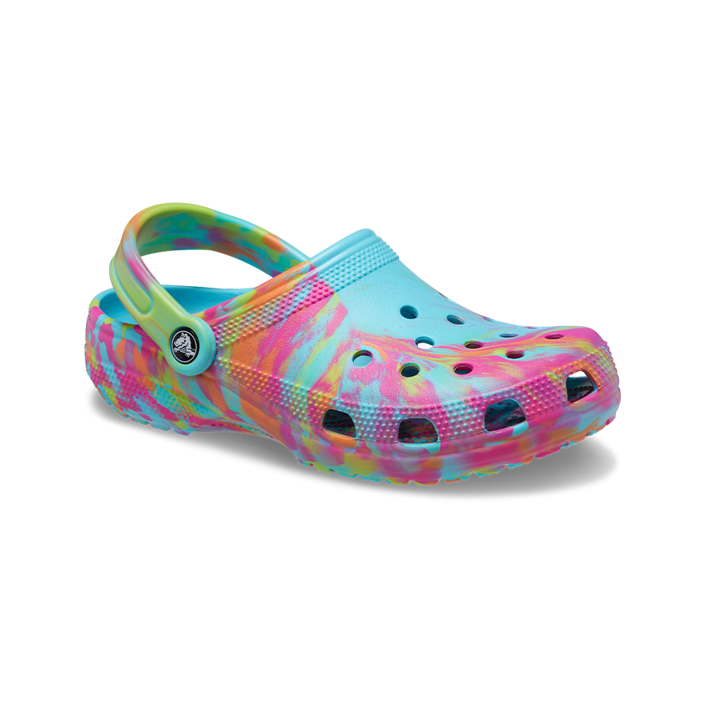 【Crocs】中性鞋 經典大理石紋涼鞋(207701-1FK) 歷史價格詳細信息