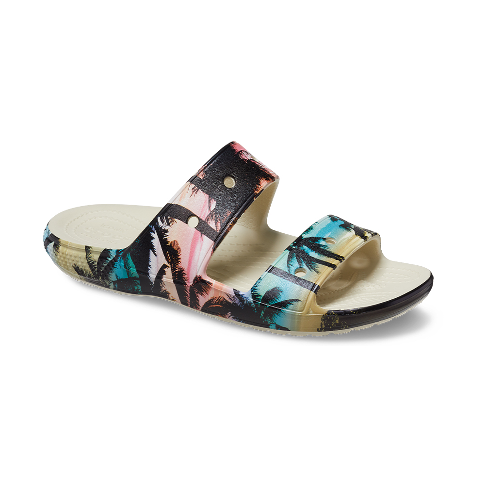 【Crocs】中性鞋 經典雙帶拖鞋(206761-100) 歷史價格詳細信息