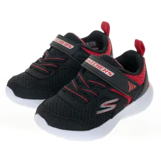 SKECHERS DYNA-LITE 學生鞋 魔鬼氈 運動鞋 中大童 黑 R8232(83072LBBK) 歷史價格詳細信息