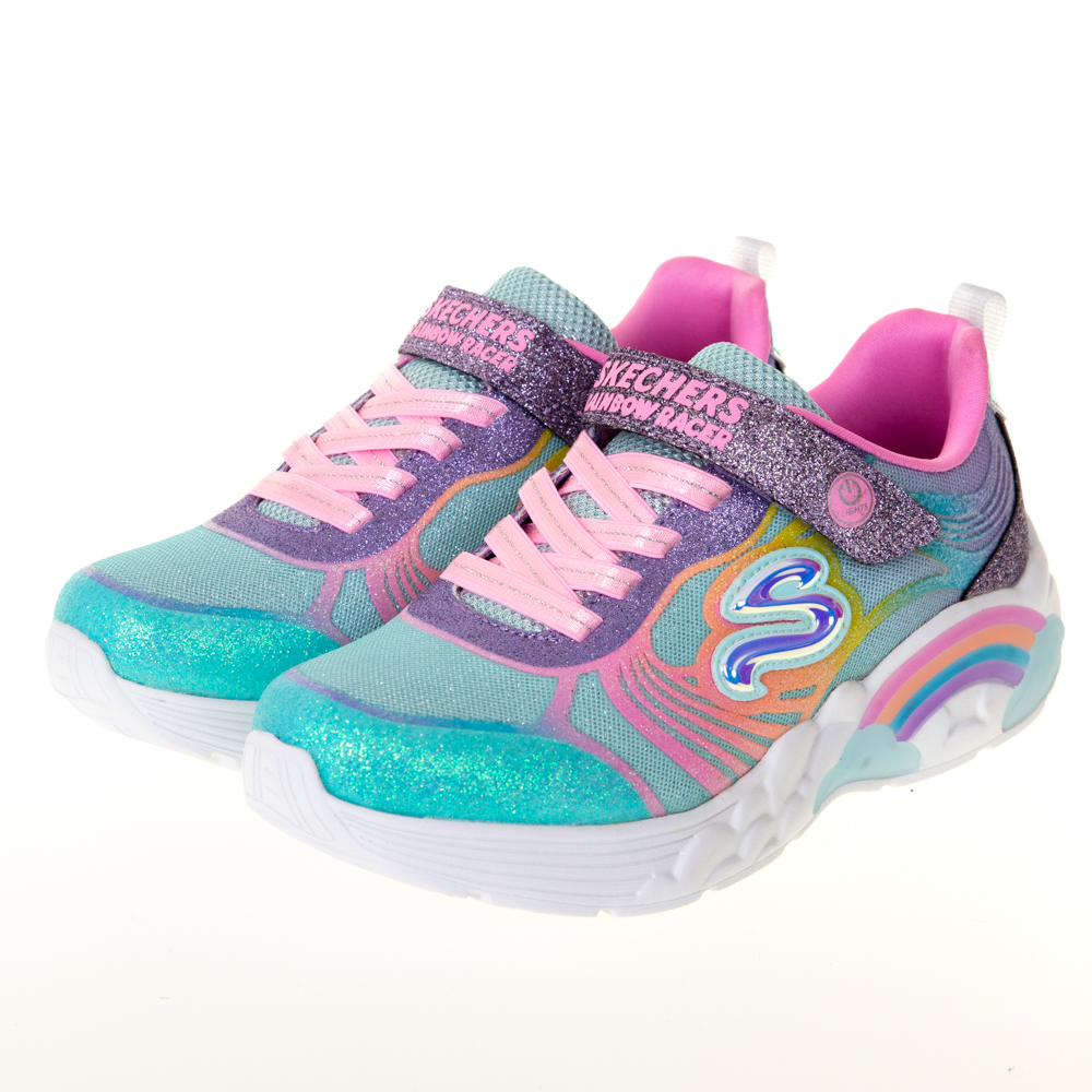 【SKECHERS】女童鞋系列 燈鞋 RAINBOW RACER(302300LPKMT) 歷史價格詳細信息