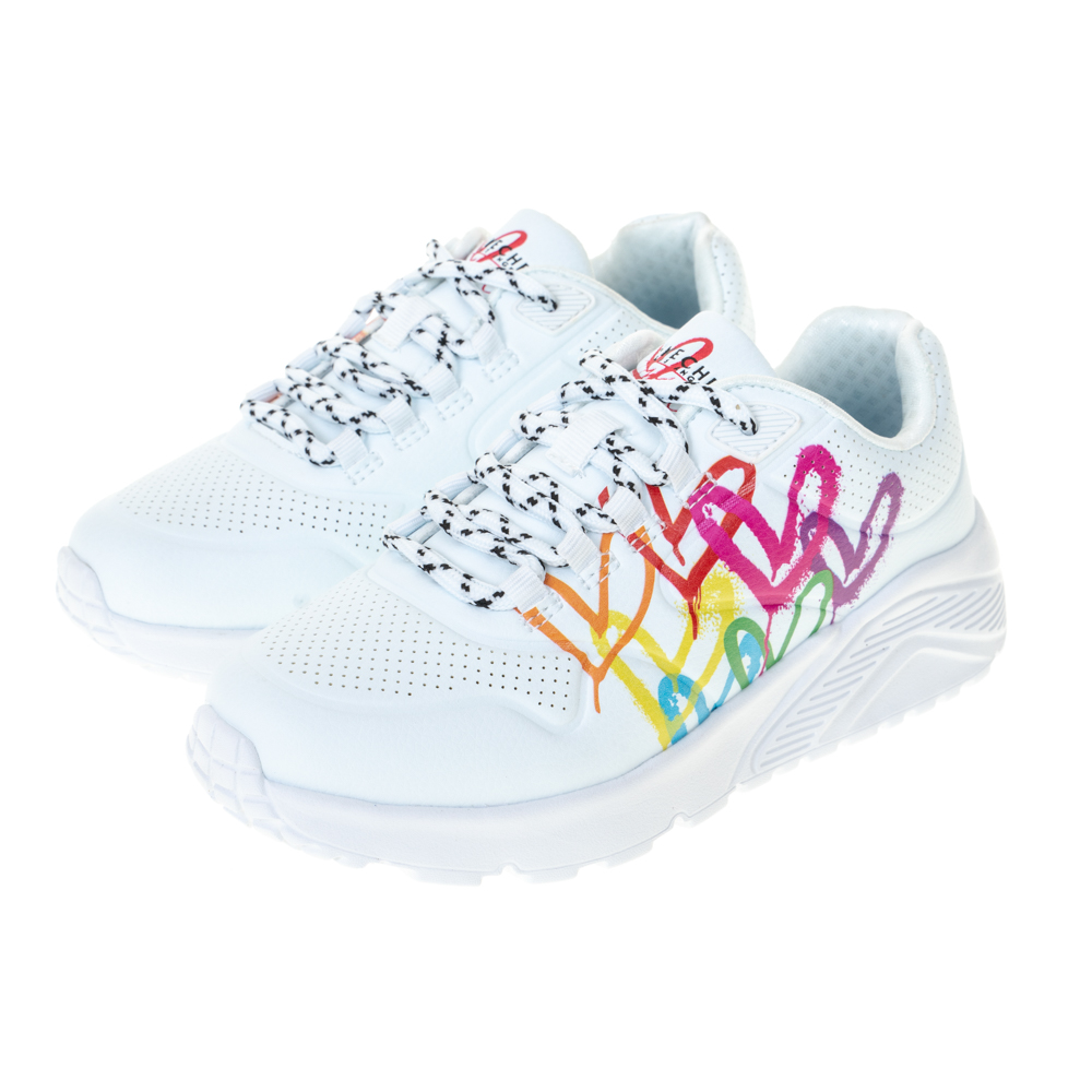 Skechers Uno Lite [403666LBKBL] 中大童 男童 休閒鞋 運動 復古 舒適 魔鬼氈 黑藍 歷史價格詳細信息