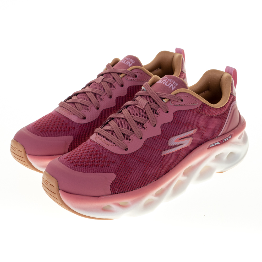 Skechers 慢跑鞋 Go Run Swirl Tech 女鞋 深藍 輕量 回彈 路跑 運動鞋 128794NVPK 歷史價格詳細信息