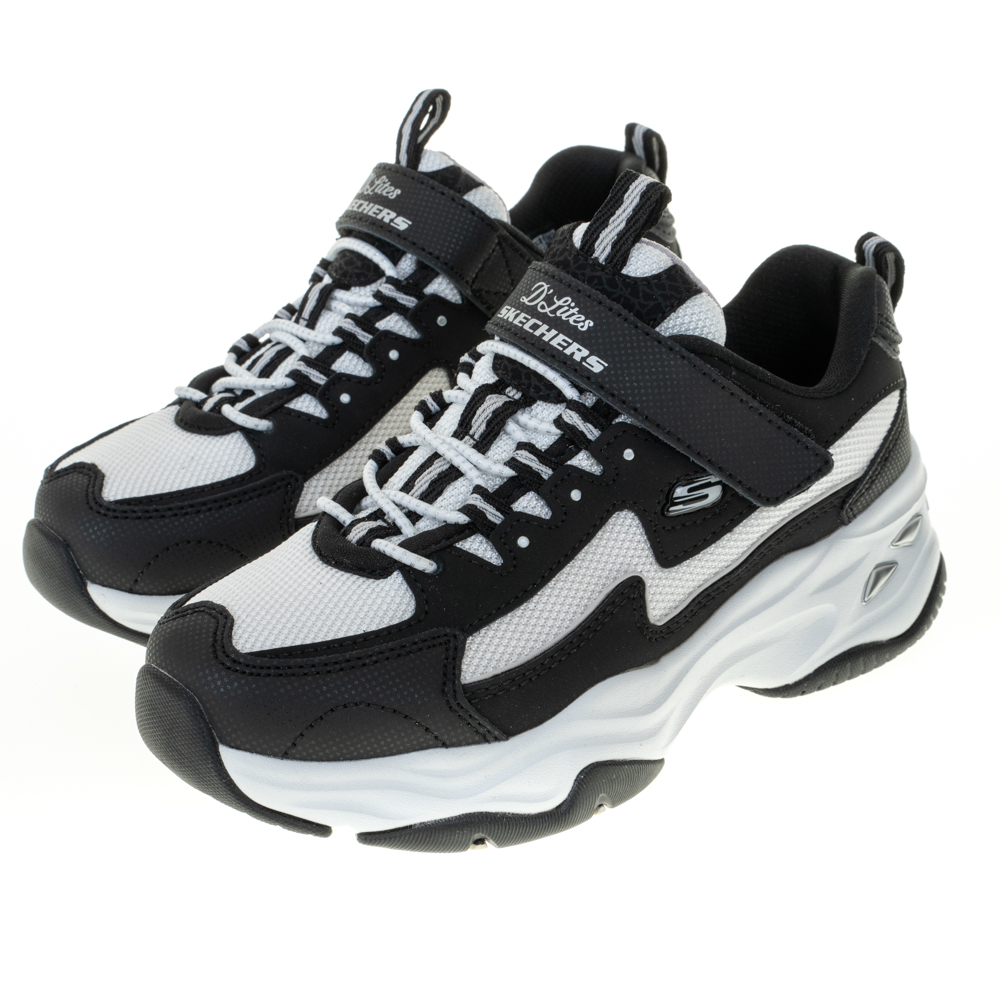 Skechers 童鞋 D Lites 兔年 新年 黑 金 紅 女鞋 小朋友 親子鞋【ACS】 319505LBKRD 歷史價格詳細信息