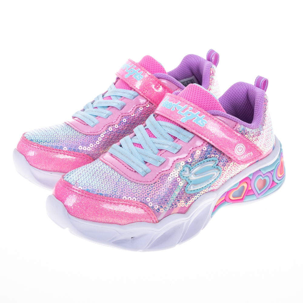 SKECHERS 女童系列 SWEET HEART LIGHTS 燈鞋 - 302304LNVMT 歷史價格詳細信息