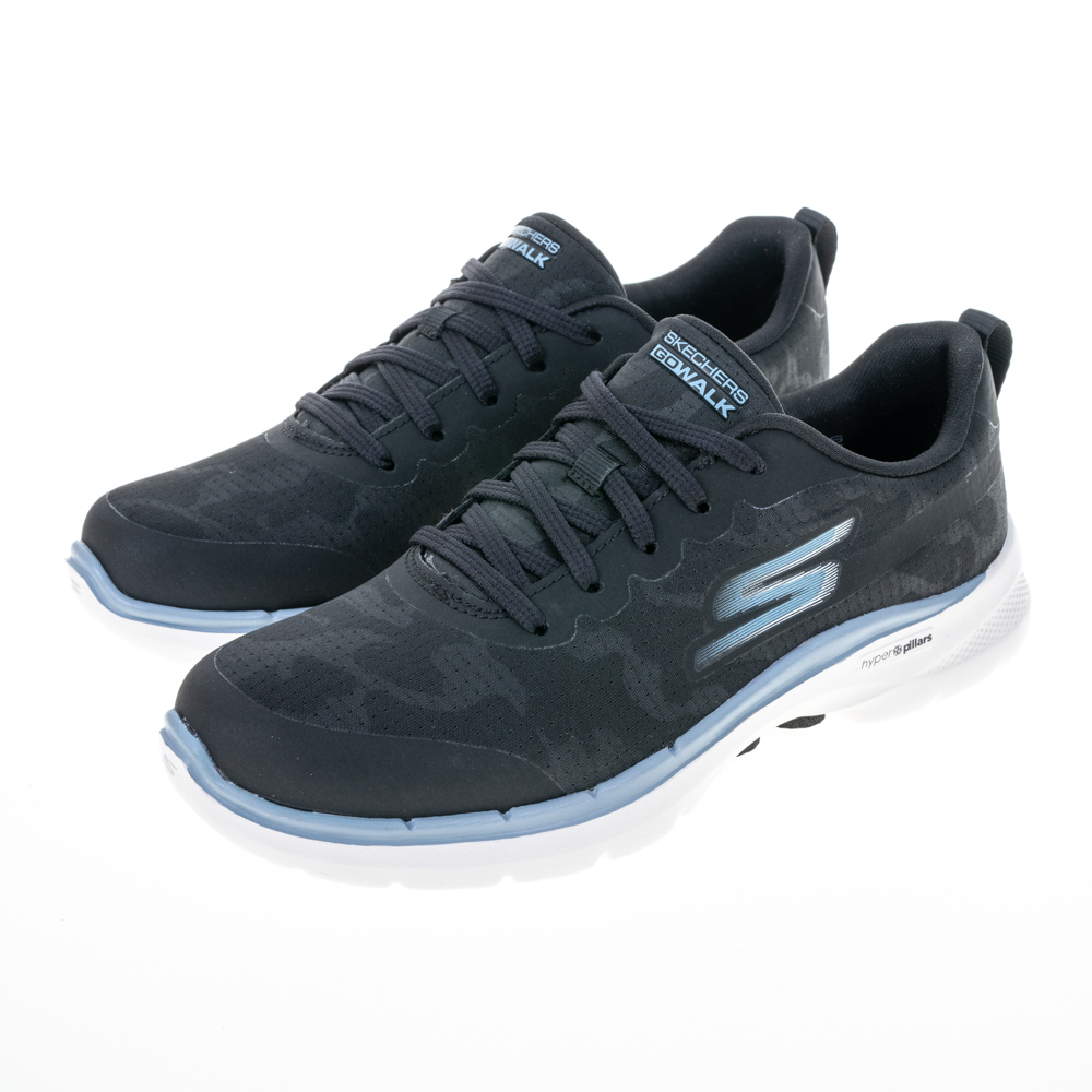 SKECHERS 健走系列 GO WALK 6 套式休閒鞋 黑白 124539BKMT 女鞋 歷史價格詳細信息