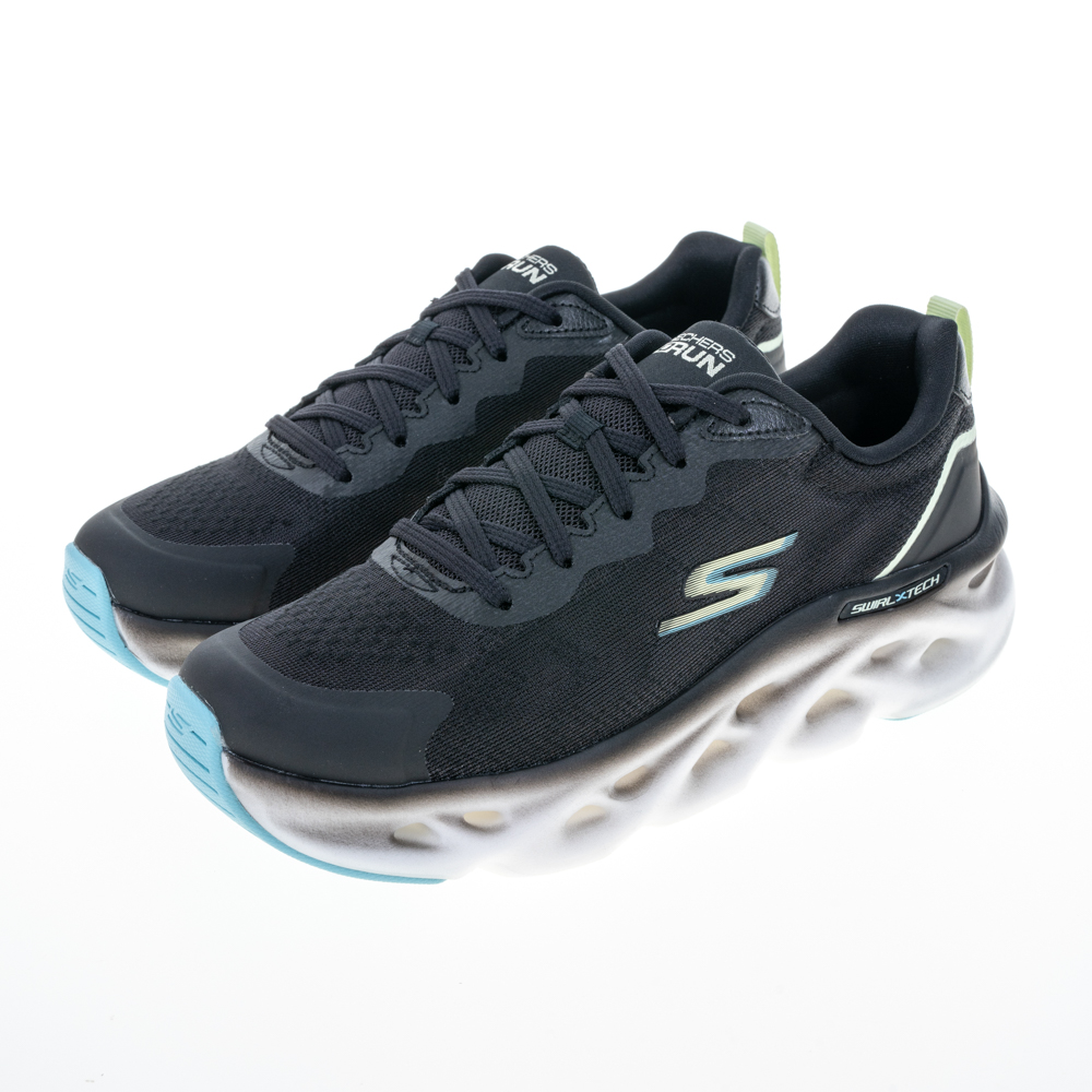Skechers 慢跑鞋 Go Run Swirl Tech 女鞋 深藍 輕量 回彈 路跑 運動鞋 128794NVPK 歷史價格詳細信息