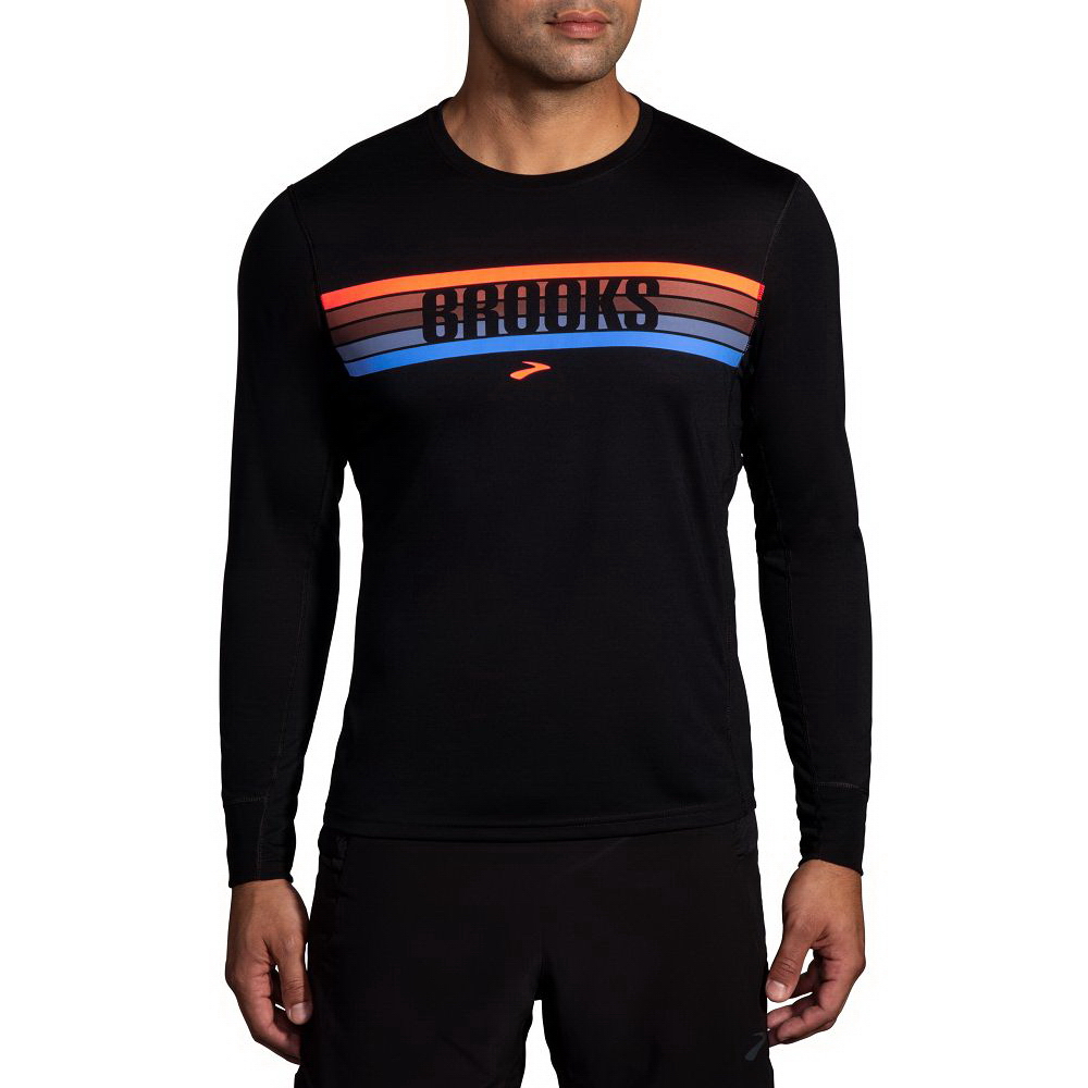 BROOKS 圖案中筒慢跑襪_海軍藍/Run Hoppy(742372421) 歷史價格詳細信息