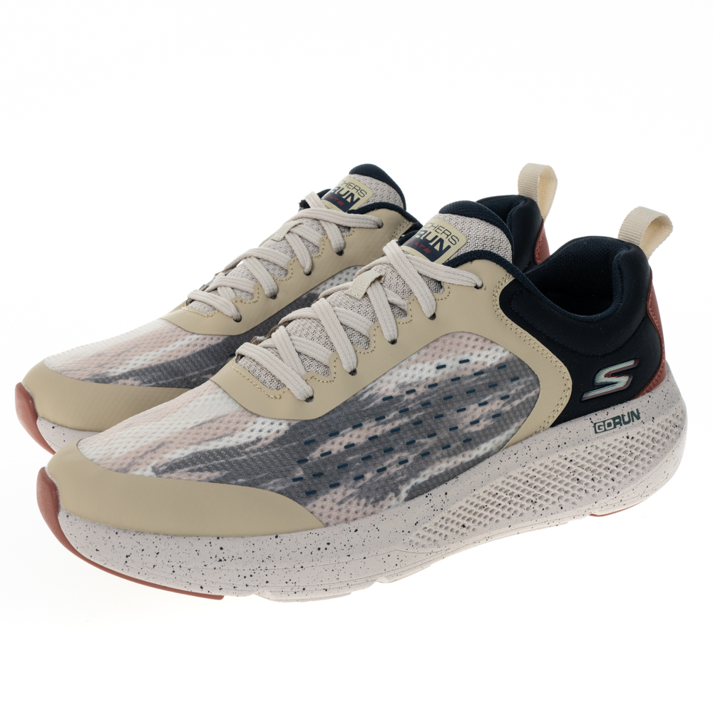 SKECHERS 男慢跑 GO RUN ELEVATE 皮質 休閒運動鞋 全黑 勤務鞋 工作鞋 (220328BKCC) 歷史價格詳細信息