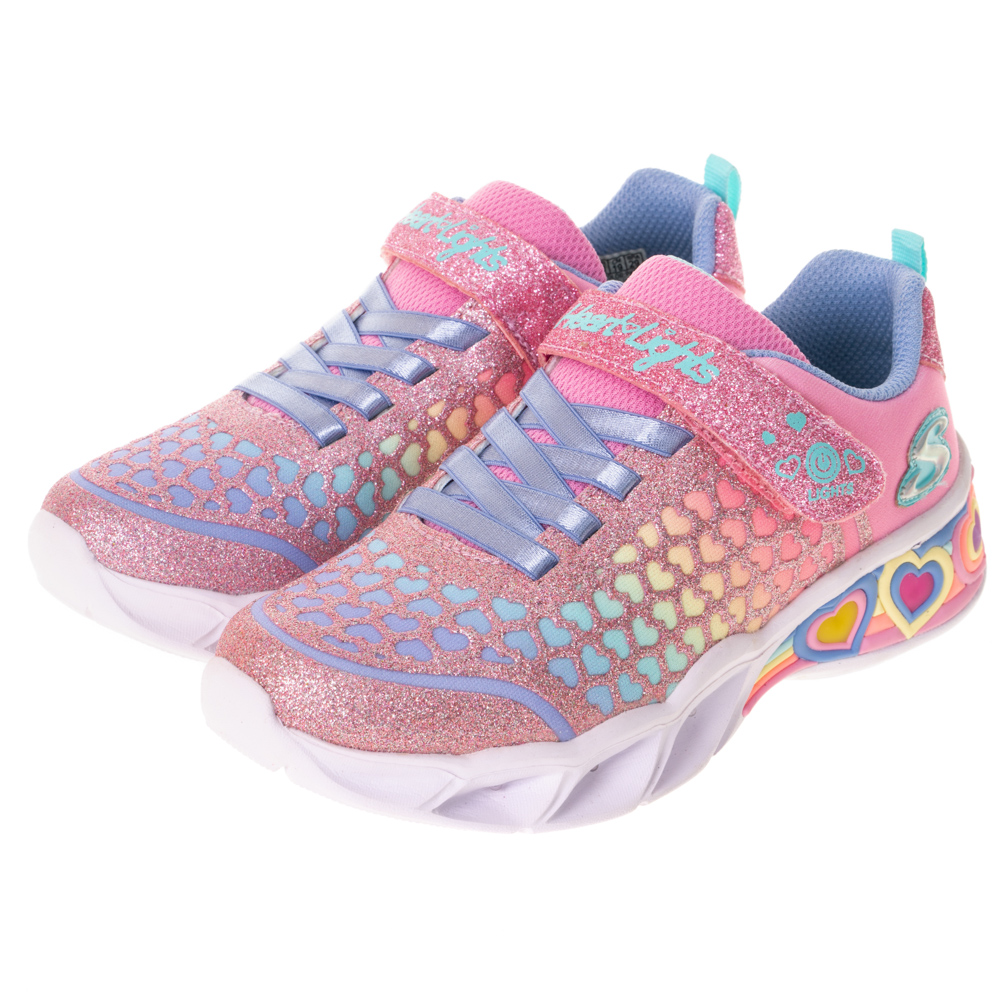 SKECHERS 女童系列 SWEET HEART LIGHTS 燈鞋 - 302304LNVMT 歷史價格詳細信息