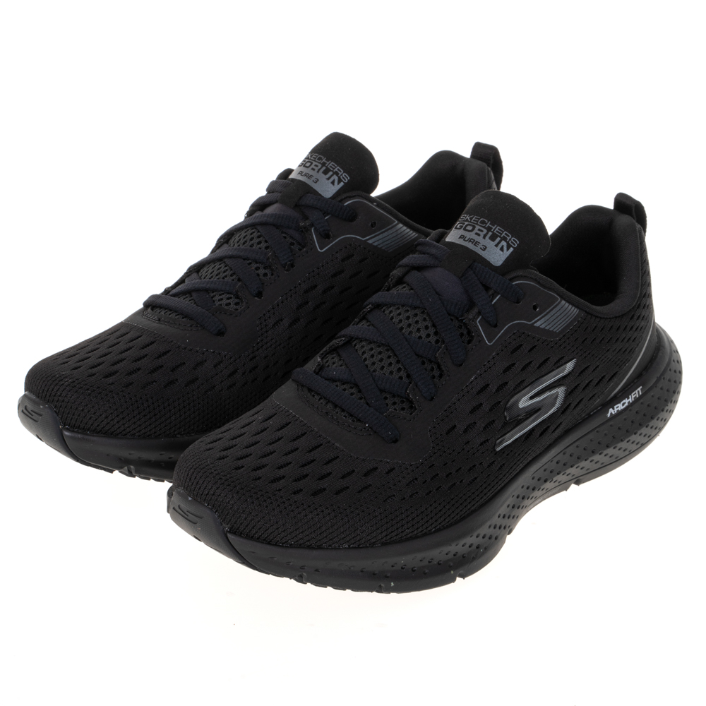 Skechers Go Run Pure 3 [246034WBK] 男 慢跑鞋 運動 健走 固特異底 緩震 黑 白 歷史價格詳細信息