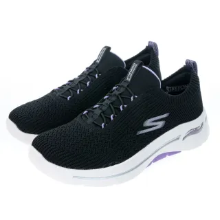 Skechers Go Walk Arch Fit [124885BKLV] 女 健走鞋 休閒 步行 緩震 漸層 黑紫 歷史價格詳細信息