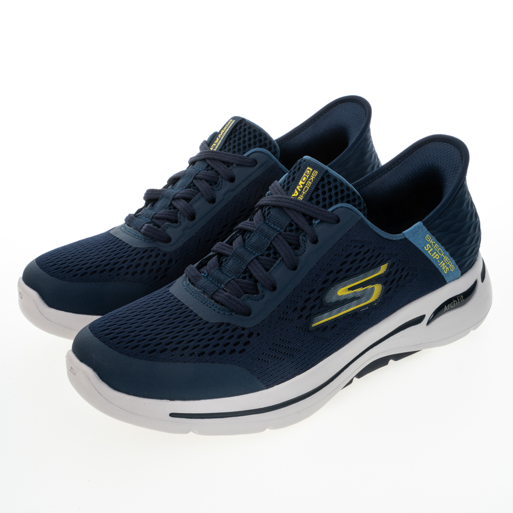 【SKECHERS】男 瞬穿舒適科技 GO WALK ARCH FIT 2.0 健走鞋-216604BKBL 歷史價格詳細信息