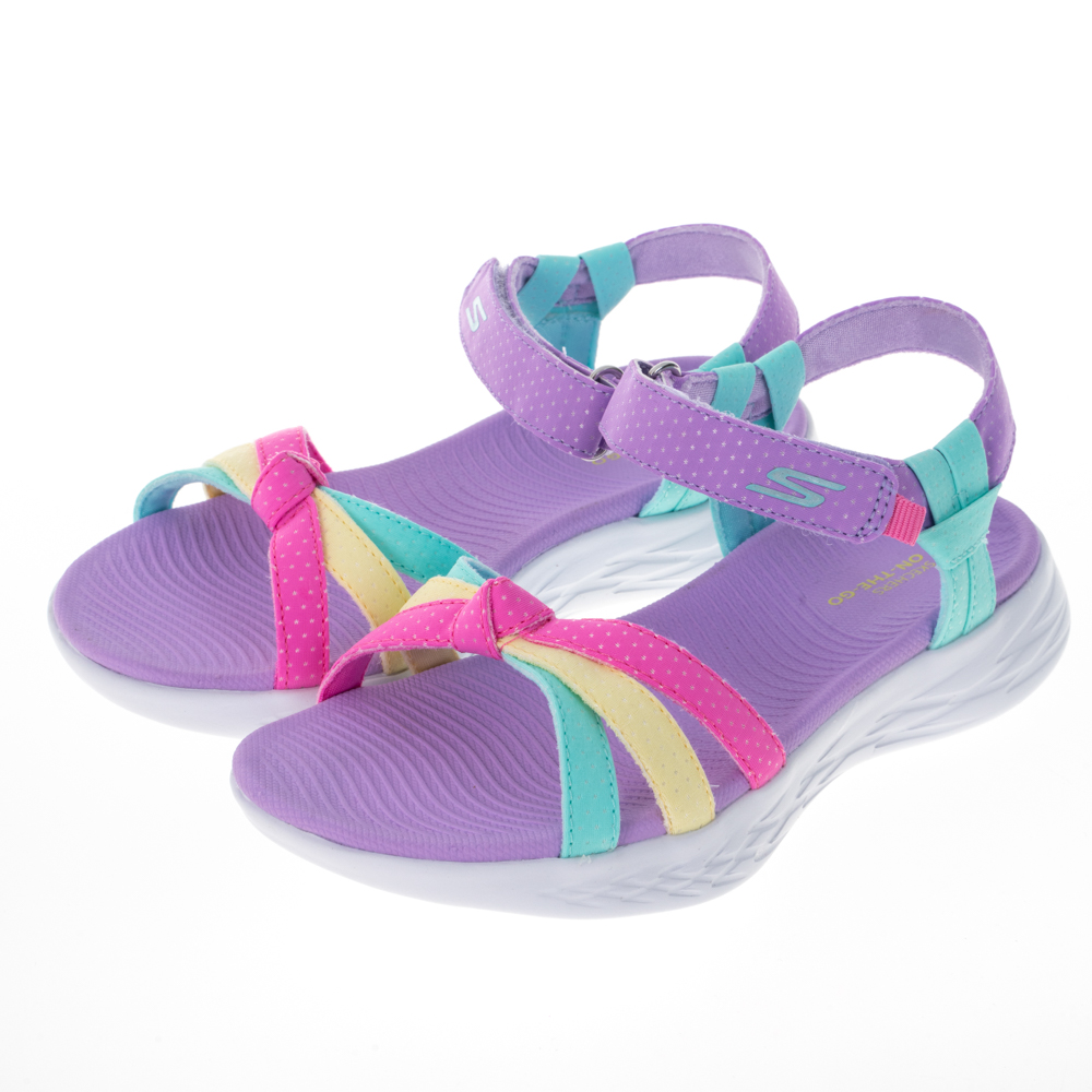 Skechers 涼鞋 On The Go 600 童鞋 女鞋 親子鞋 藍 紫 漸層 【ACS】 302117LAQUA 歷史價格詳細信息