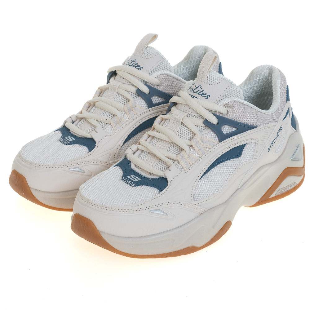 SKECHERS D'LITES HYPER BURST 綁帶運動鞋 米白藍 149984NTBL 女鞋 歷史價格詳細信息