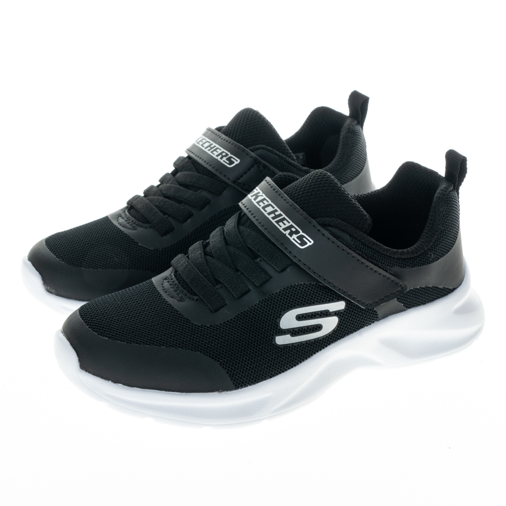 Skechers Dynamatic [405110LBLK] 中大童 男童 休閒鞋 運動 魔鬼氈 舒適 緩震 百搭 黑 歷史價格詳細信息
