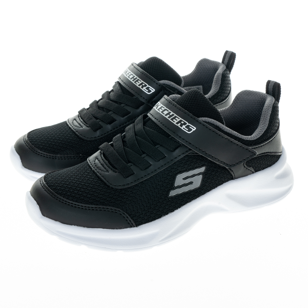 Skechers Dynamatic [405110LBLK] 中大童 男童 休閒鞋 運動 魔鬼氈 舒適 緩震 百搭 黑 歷史價格詳細信息