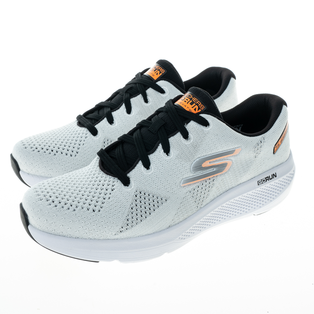 SKECHERS 男慢跑 GO RUN ELEVATE 皮質 休閒運動鞋 全黑 勤務鞋 工作鞋 (220328BKCC) 歷史價格詳細信息