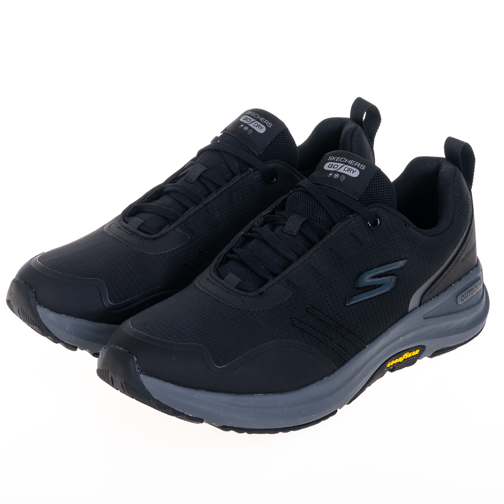 Skechers Go Walk Outdoor [216423BKGY] 男 健走鞋 戶外 郊山 防潑水 緩震 黑灰 歷史價格詳細信息