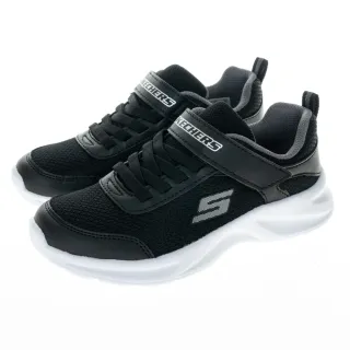 Skechers Dynamatic [405110LBLK] 中大童 男童 休閒鞋 運動 魔鬼氈 舒適 緩震 百搭 黑 歷史價格詳細信息