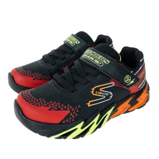 【SKECHERS】FLEX-GLOW BOLT 休閒鞋 中大童 童鞋 閃電箭燈鞋 黑銀色-400138LBKSL 歷史價格詳細信息