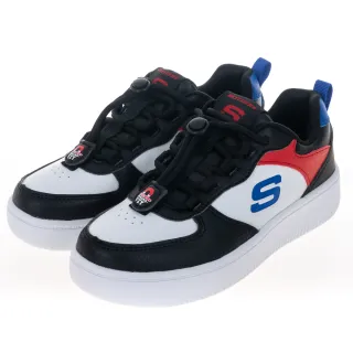 SKECHERS SPORT COURT 皮質 魔鬼氈 運動鞋 中大童 黑 R7148(405697LBBK) 歷史價格詳細信息