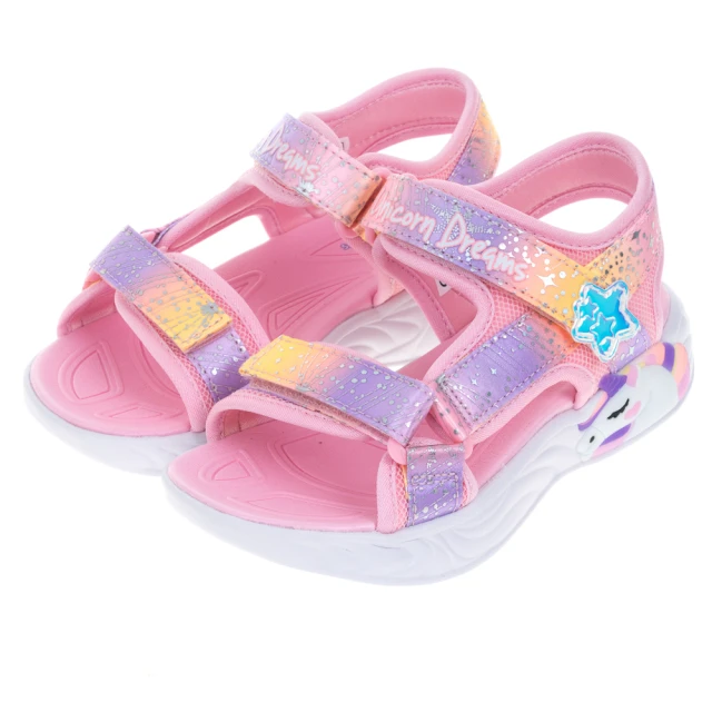 【SKECHERS】女童涼拖鞋系列 愛心閃燈涼鞋 HEART LIGHTS SANDALS(308045LLAV) 歷史價格詳細信息