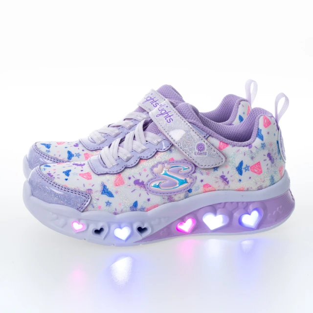 Skechers Flutter Heart Lights [303252LBKMT] 中大童 女童 休閒鞋 燈鞋 黑彩 歷史價格詳細信息