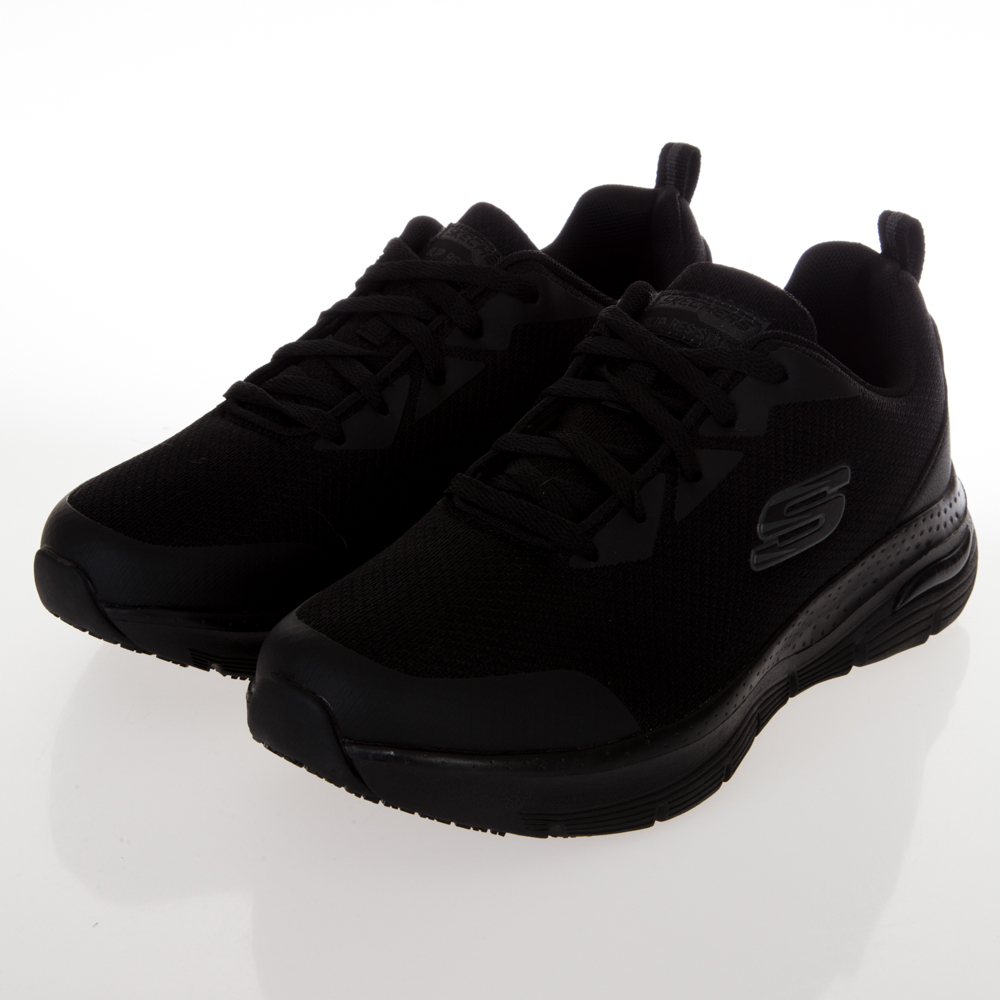 Skechers Arch Fit Sr [108019WBLK] 女 工作鞋 寬楦 運動 休閒 防滑 舒適 全黑 歷史價格詳細信息