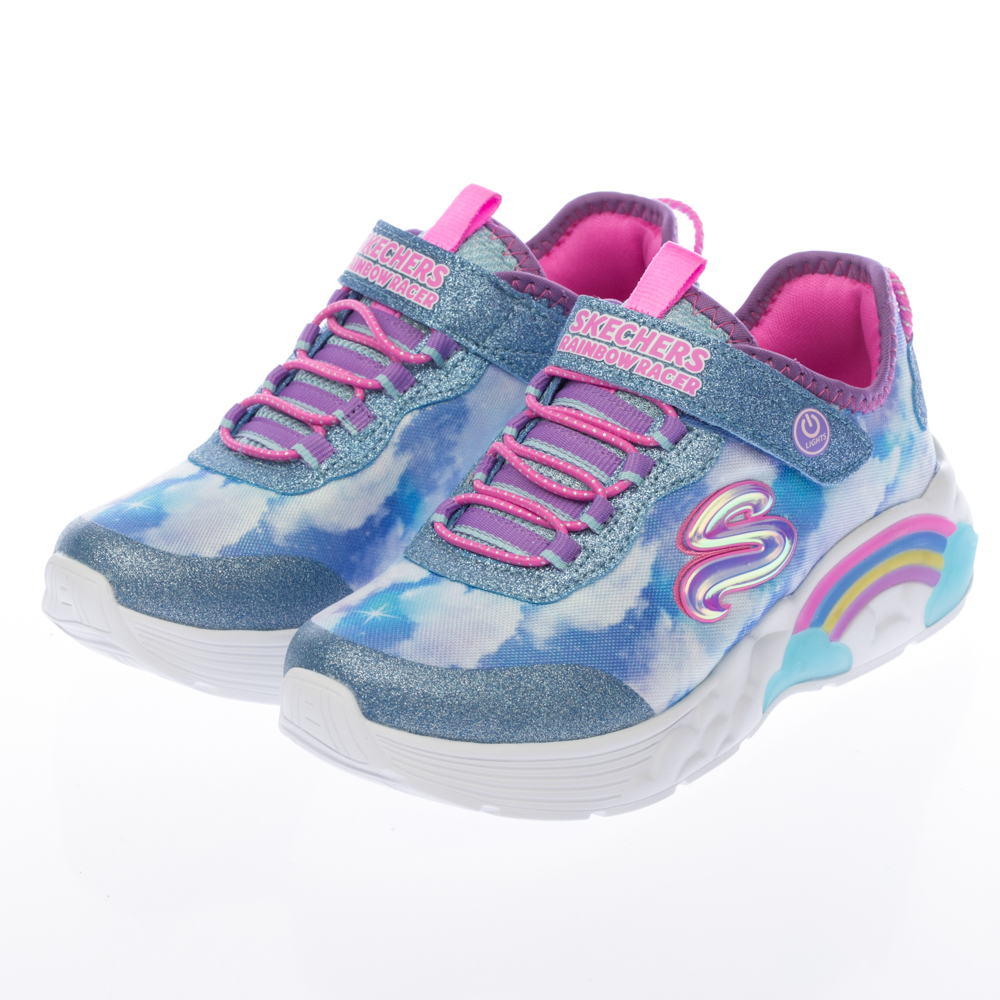 【SKECHERS】女童鞋系列 燈鞋 RAINBOW RACER(302300LPKMT) 歷史價格詳細信息