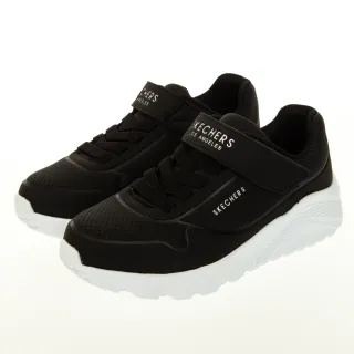 Skechers Uno Lite [403666LBKBL] 中大童 男童 休閒鞋 運動 復古 舒適 魔鬼氈 黑藍 歷史價格詳細信息