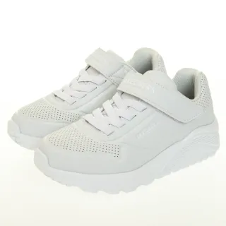 SKECHERS UNO系列 皮面 魔鬼氈 運動鞋 中大童 全白 NO.R5987 歷史價格詳細信息