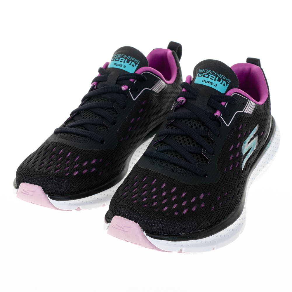 Skechers Go Run Pure 3 [246034WBK] 男 慢跑鞋 運動 健走 固特異底 緩震 黑 白 歷史價格詳細信息