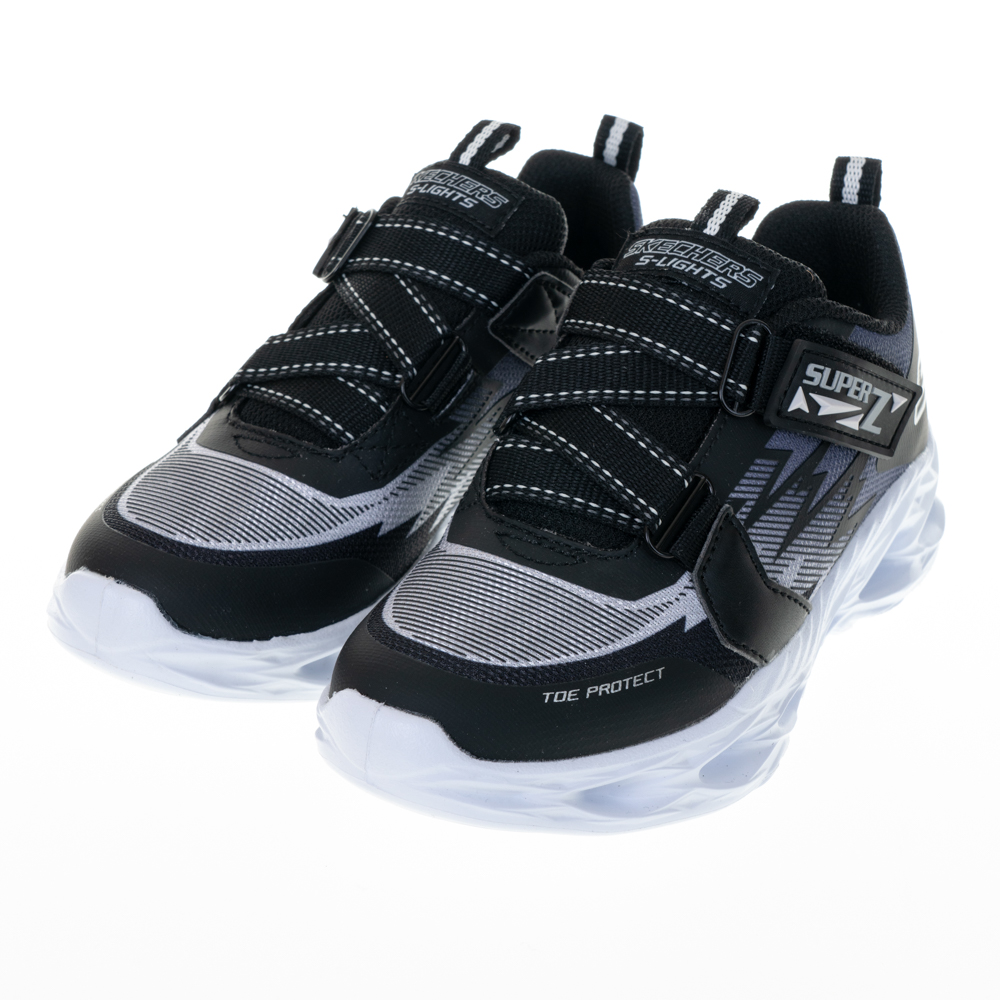 SKECHERS VORTEX-FLASH 燈鞋 魔鬼氈 運動鞋 小童鞋 黑紅 NO.R5839 歷史價格詳細信息