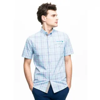 【Hilltop山頂鳥】短袖襯衫 女款 藍｜PS06XF64ECE0 歷史價格詳細信息