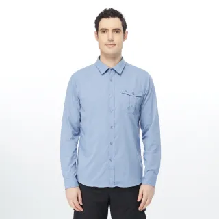 【hilltop山頂鳥】男款吸濕快乾抗UV短袖襯衫S06M67淺綠底深藍格 歷史價格詳細信息