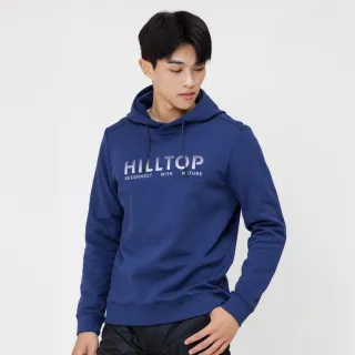 【Hilltop 山頂鳥】男款POLYGIENE抗菌連帽保暖刷毛上衣 H51MJ5 藍麻花 歷史價格詳細信息