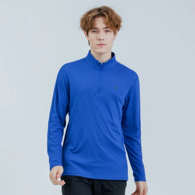 【Hilltop 山頂鳥】POLARTEC 吸濕快乾保暖立領刷毛外套 男款  藍｜PH22XM15ECE0(可銜接GORE-TEX外件) 歷史價格詳細信息